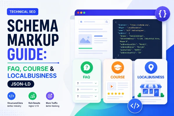 Schema Markup Guide: FAQ, Course & LocalBusiness JSON-LD