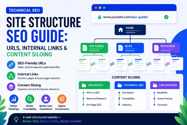 Site Structure SEO Guide: URLs, Internal Links & Content Siloing